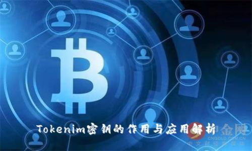 Tokenim密钥的作用与应用解析