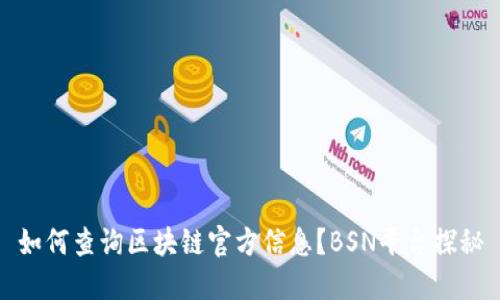 如何查询区块链官方信息？BSN平台探秘